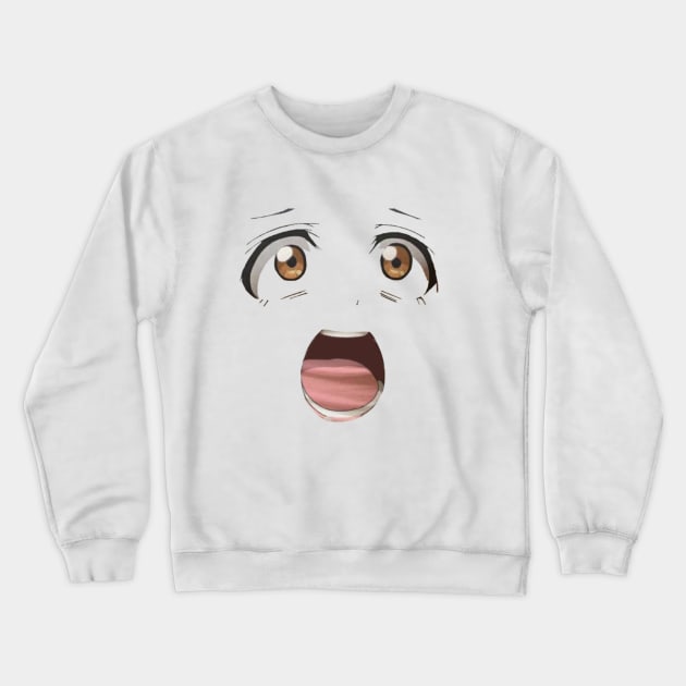 Surprised/Shocked face Crewneck Sweatshirt by Mikus